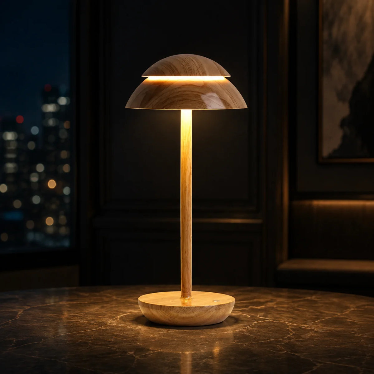 Table Lamp Cordless Rechargeable 16-Hour Touch Dimmer