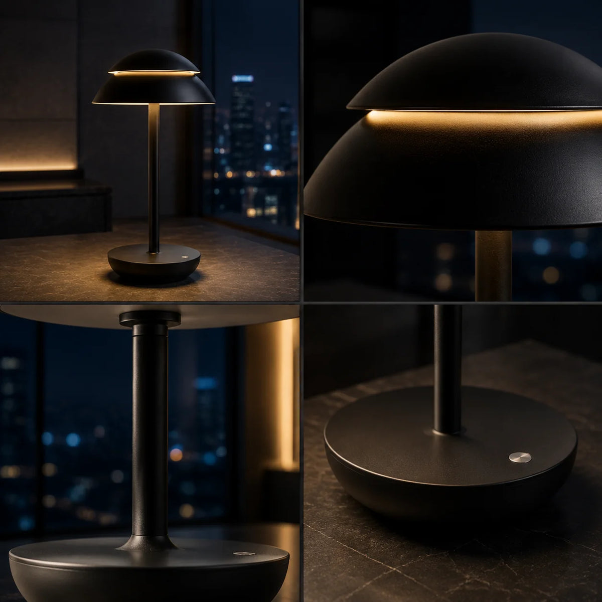 Table Lamp Cordless Rechargeable 16-Hour Touch Dimmer