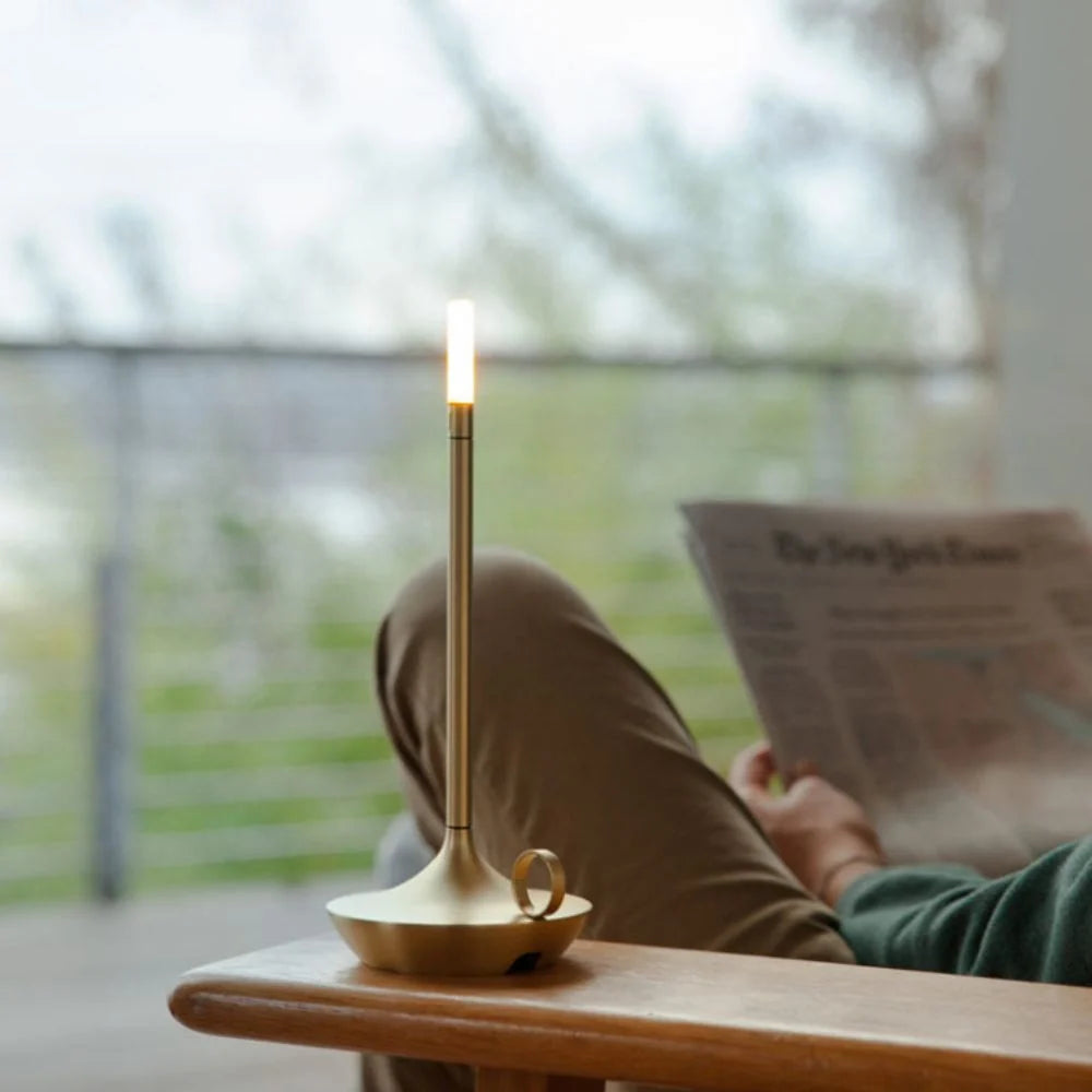 Table Lamp Cordless Rechargeable Candlelight Glow