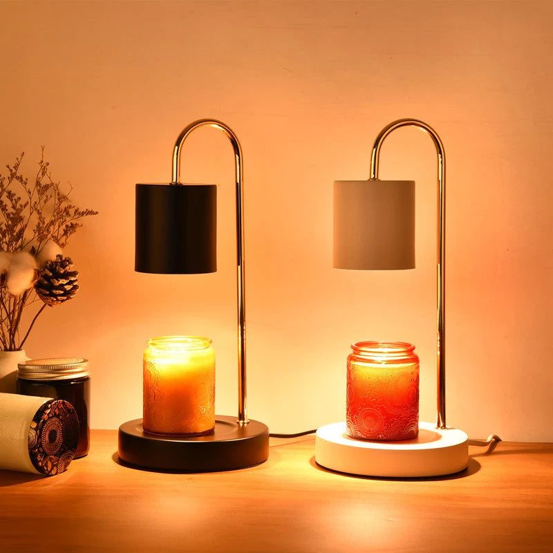 Table Lamp Curved Arch Focused Downward Light Metal Construction