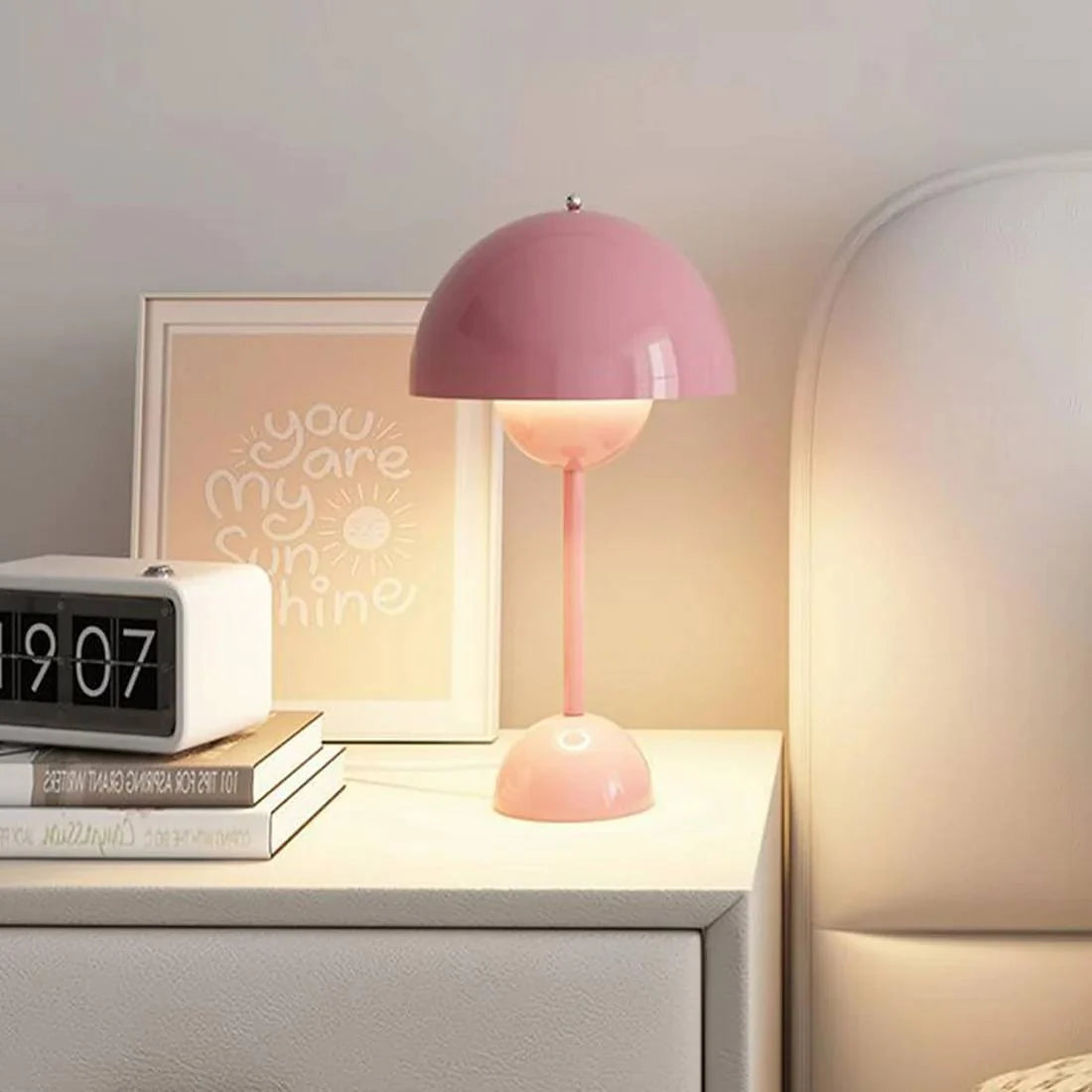 Table Lamp Dimmable Cordless LED Gold-Plated Base