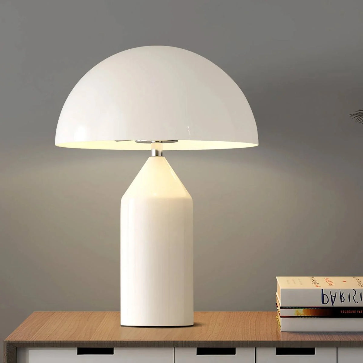 Table Lamp Geometric Metal Dimmer-Compatible