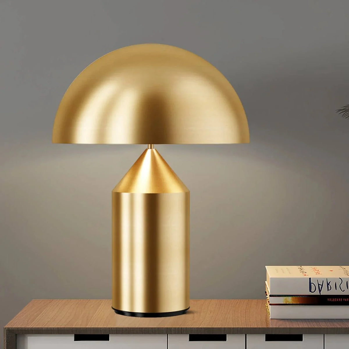 Table Lamp Geometric Metal Dimmer-Compatible