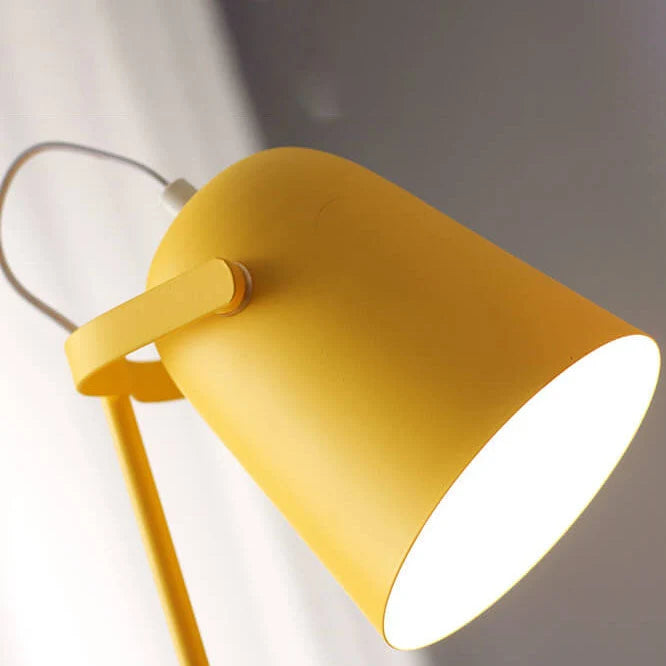 Table Lamp Iron Bucket Design E27 Socket Scandinavian Style