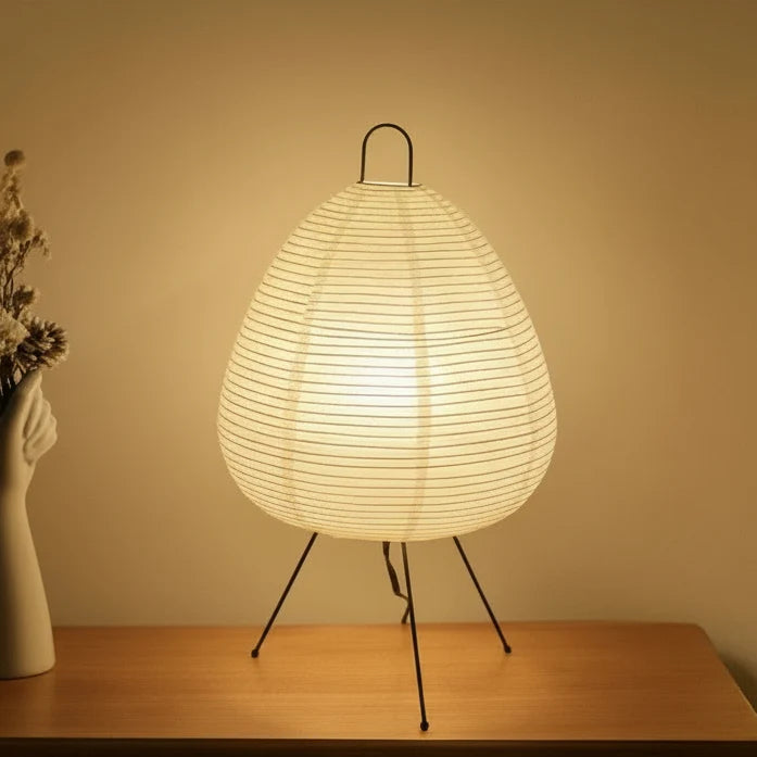 Table Lamp Japanese-Inspired Rice Paper Shade