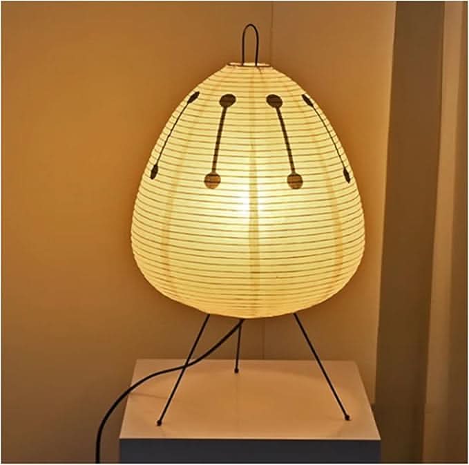 Table Lamp Japanese-Inspired Rice Paper Shade