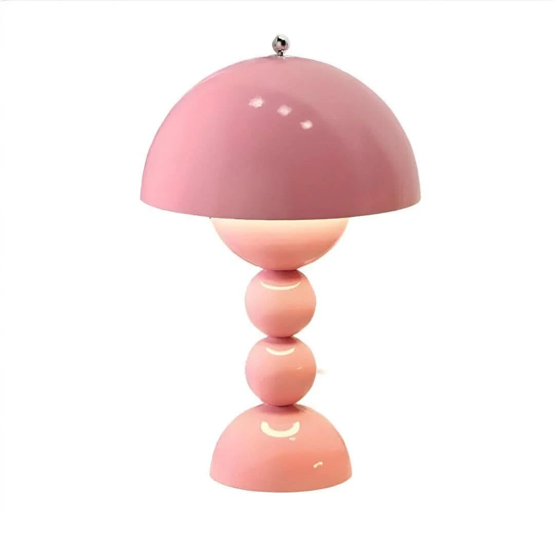 Table Lamp Mushroom Design Cordless Rechargeable Touch Control