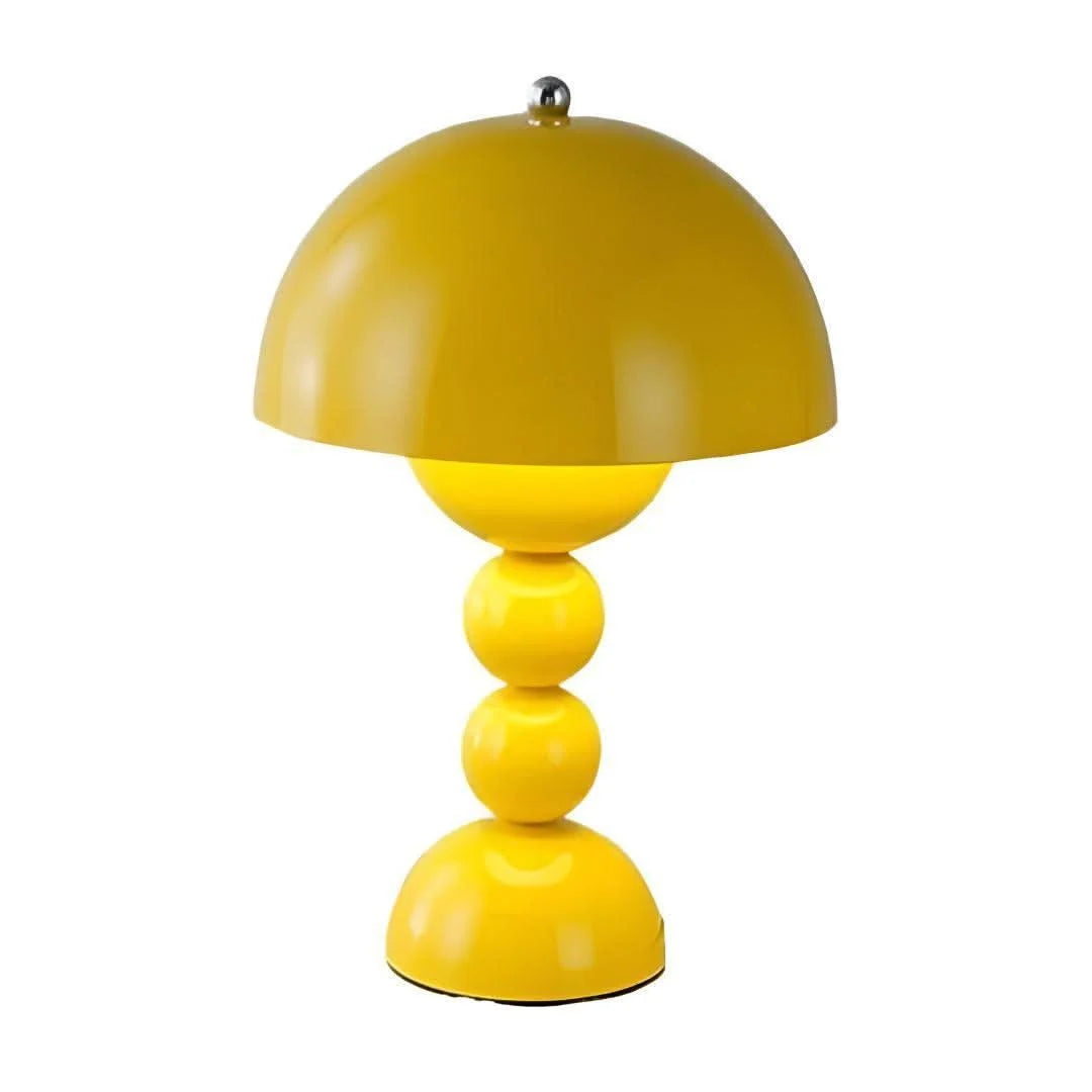 Table Lamp Mushroom Design Cordless Rechargeable Touch Control
