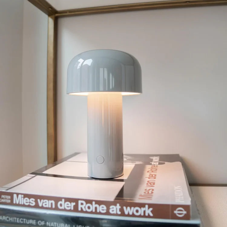 Table Lamp Mushroom Design Rechargeable Dimmable LED