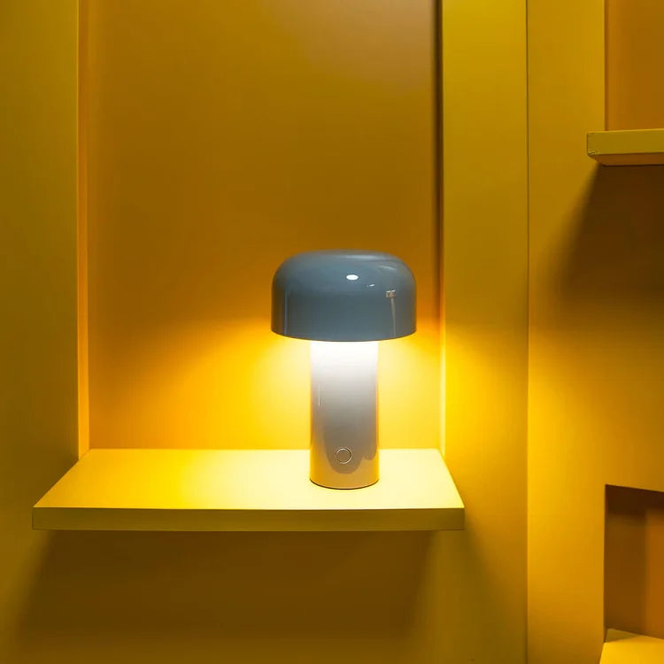 Table Lamp Mushroom Design Rechargeable Dimmable LED