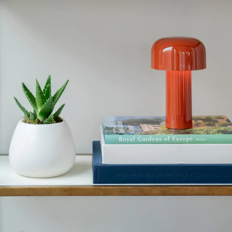 Table Lamp Mushroom Design Rechargeable Dimmable LED