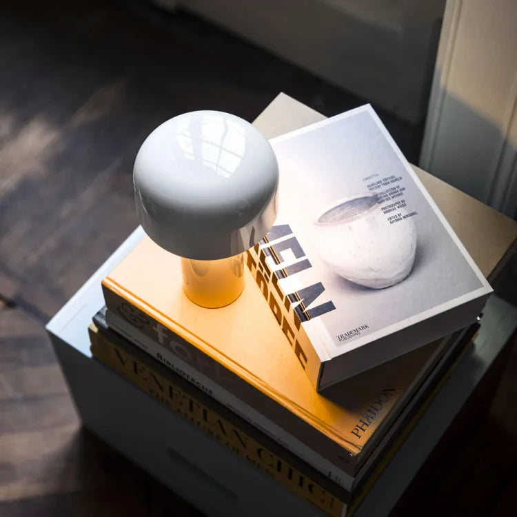 Table Lamp Mushroom Design Rechargeable Dimmable LED