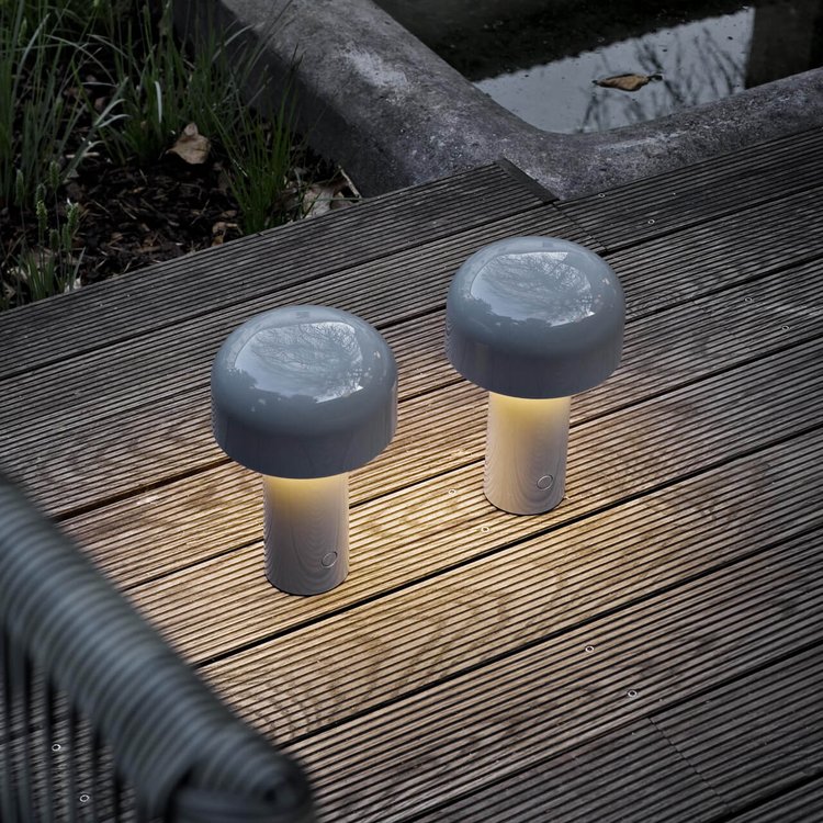 Table Lamp Mushroom Design Rechargeable Dimmable LED
