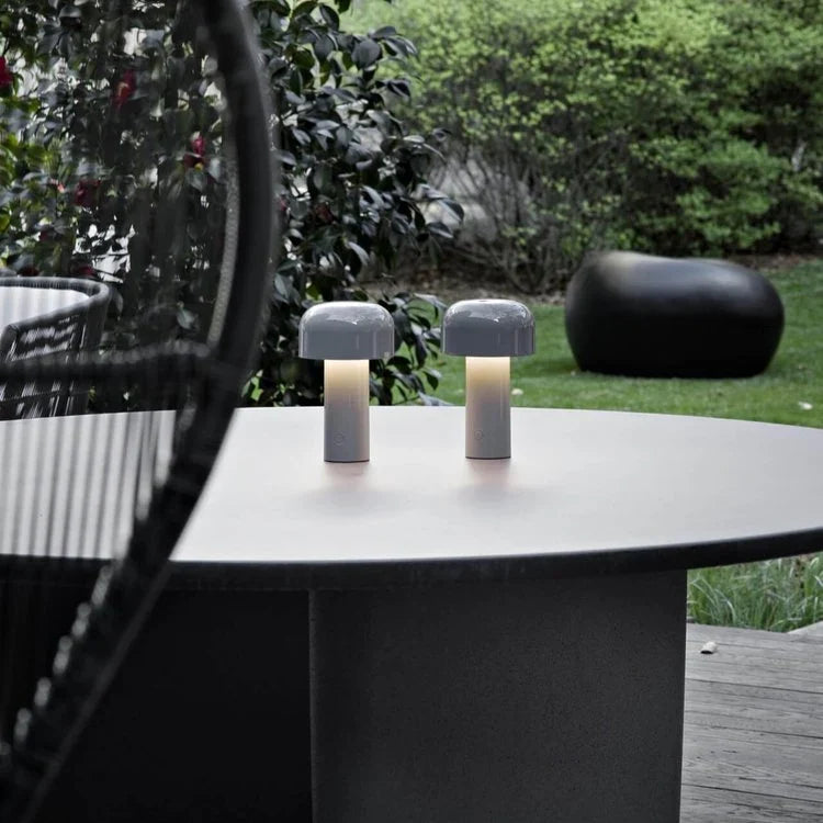 Table Lamp Mushroom Design Rechargeable Dimmable LED
