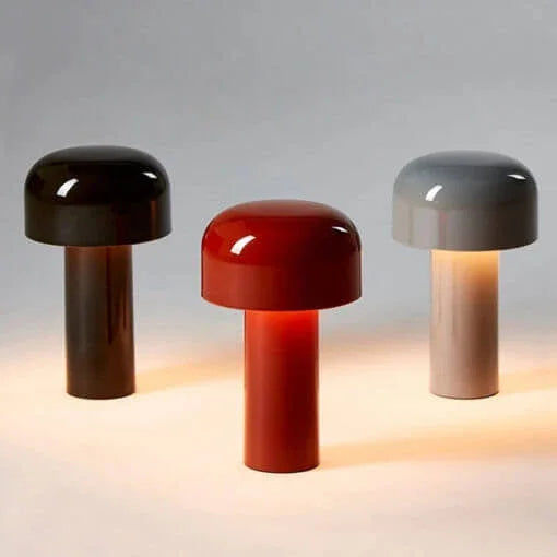 Table Lamp Mushroom Design Rechargeable Dimmable LED