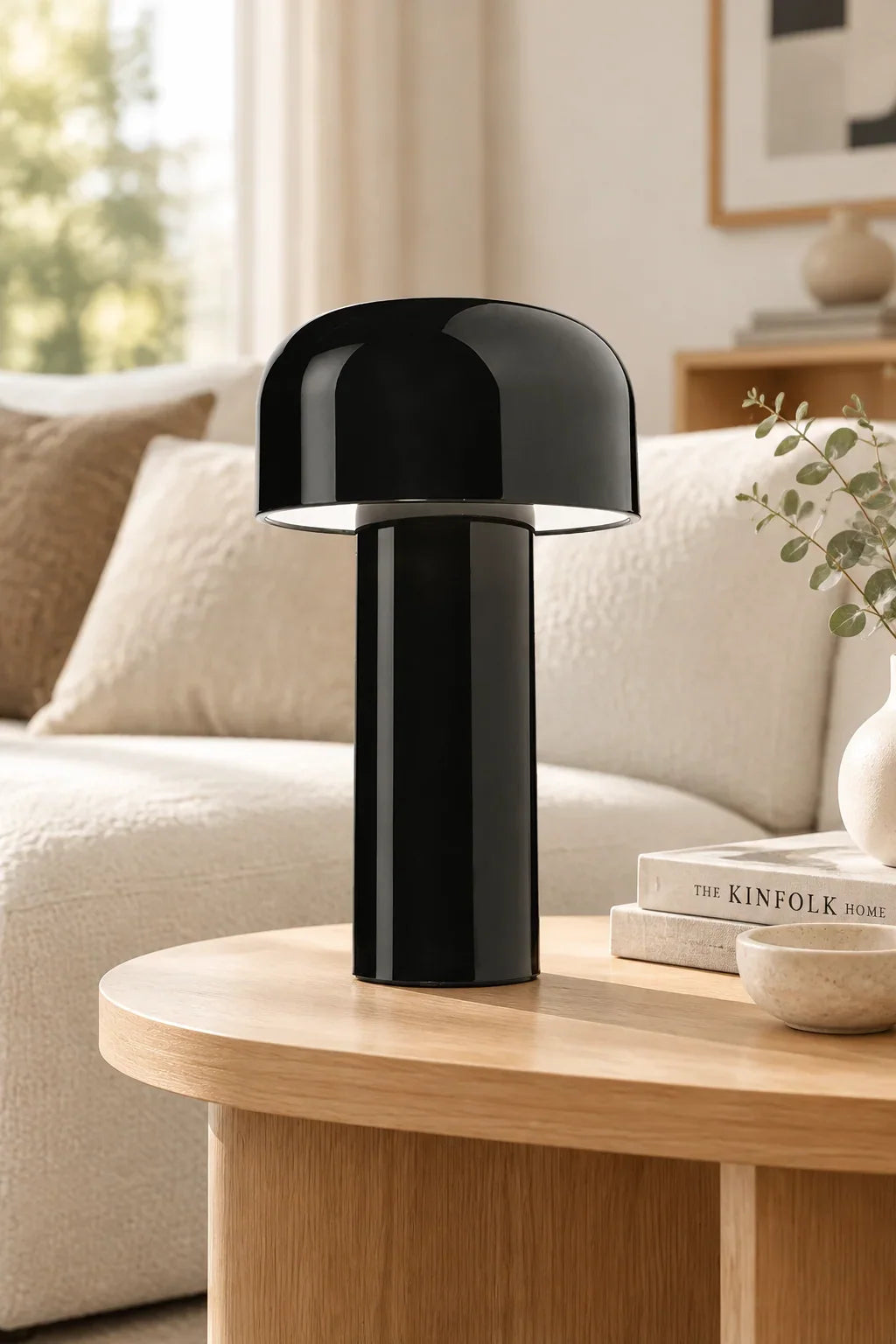 Table Lamp Mushroom Design Rechargeable Dimmable LED