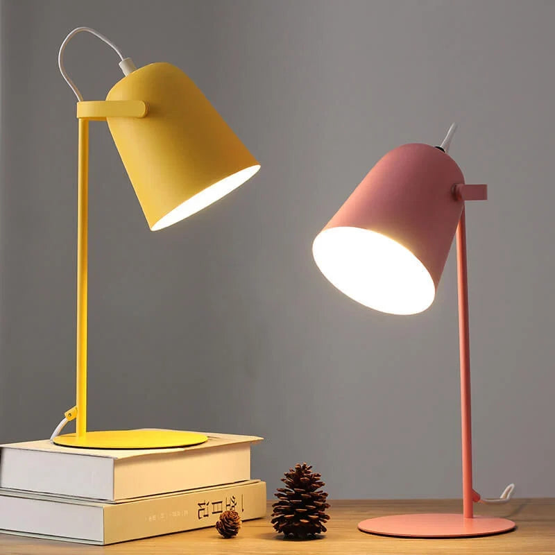 Table Lamp Plug-In Painted Iron Directional Light