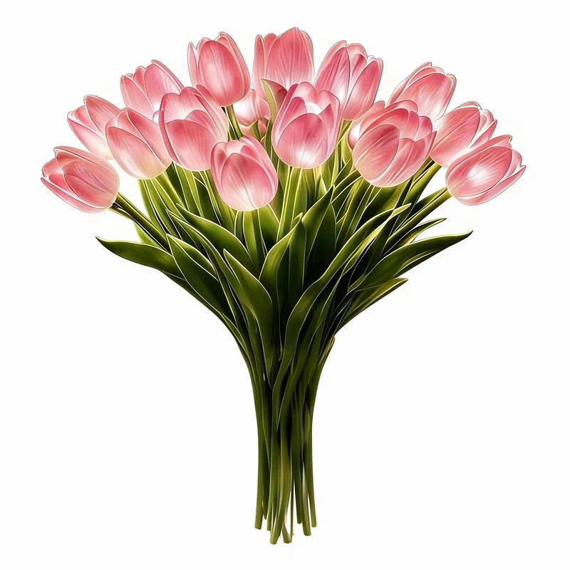 Table Lamp Real-Touch Petals Warm White LED Battery Operated