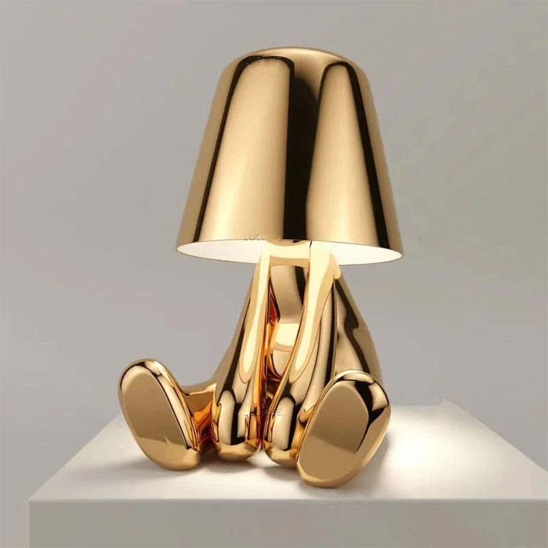 Table Lamp Rechargeable USB Warm LED Cordless Metal Frame