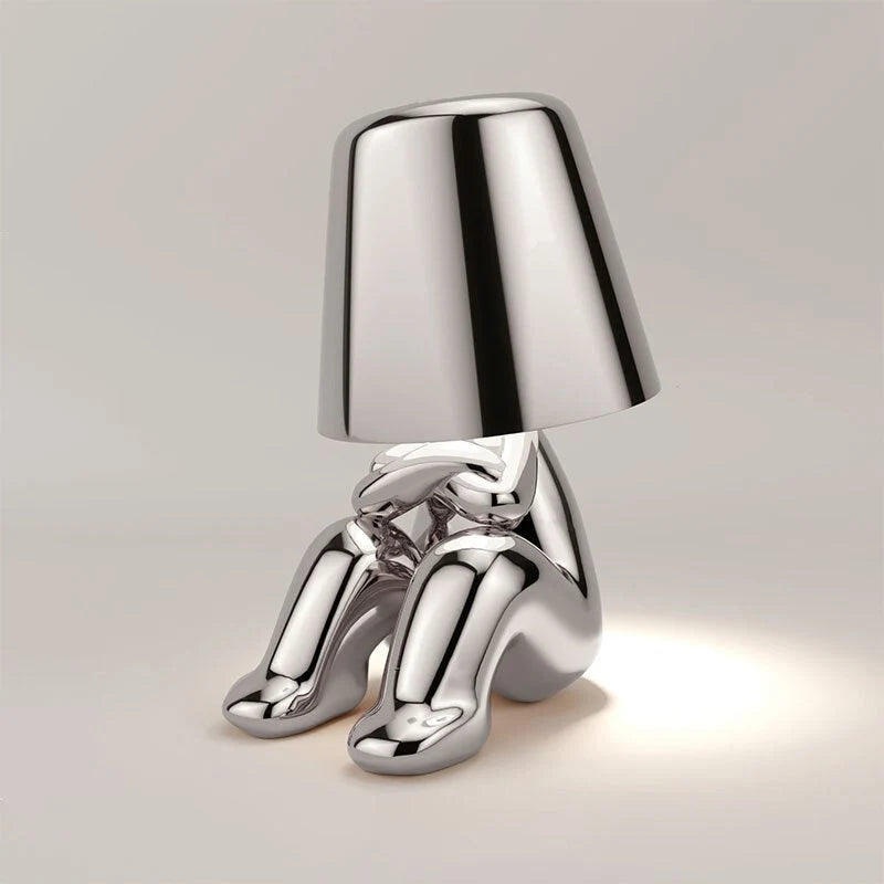 Table Lamp Rechargeable USB Warm LED Cordless Metal Frame