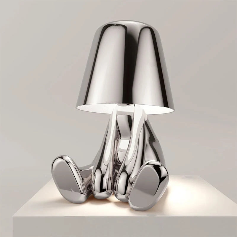Table Lamp Rechargeable USB Warm LED Cordless Metal Frame