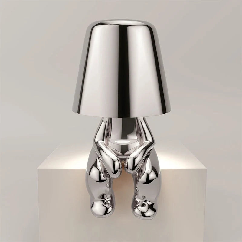 Table Lamp Rechargeable USB Warm LED Cordless Metal Frame