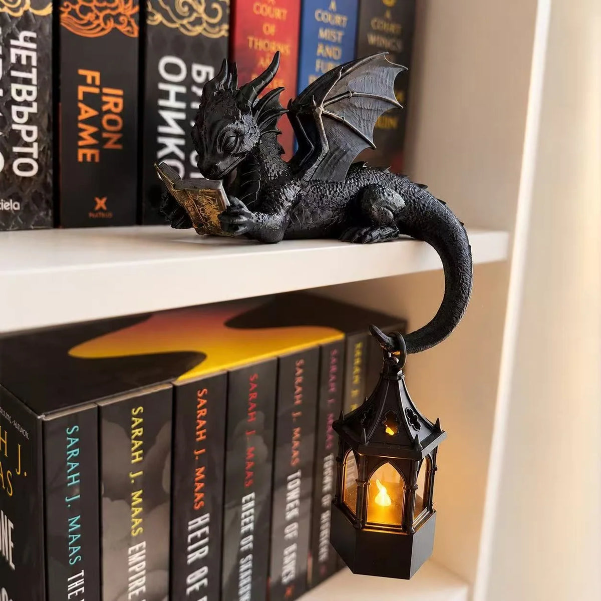 Table Lamp Resin Dragon Reading Design Warm Glow