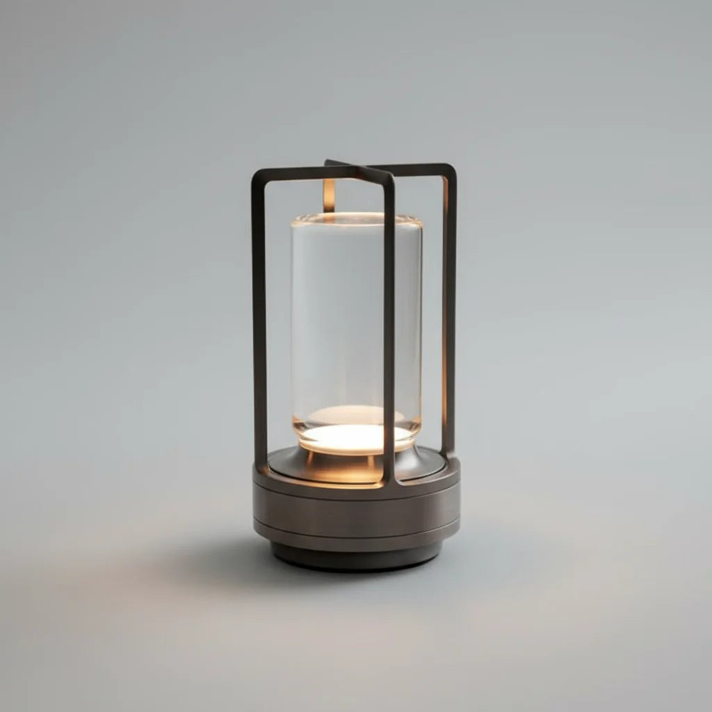 Table Lamp Wireless Rechargeable LED Three Light Colors Touch Control
