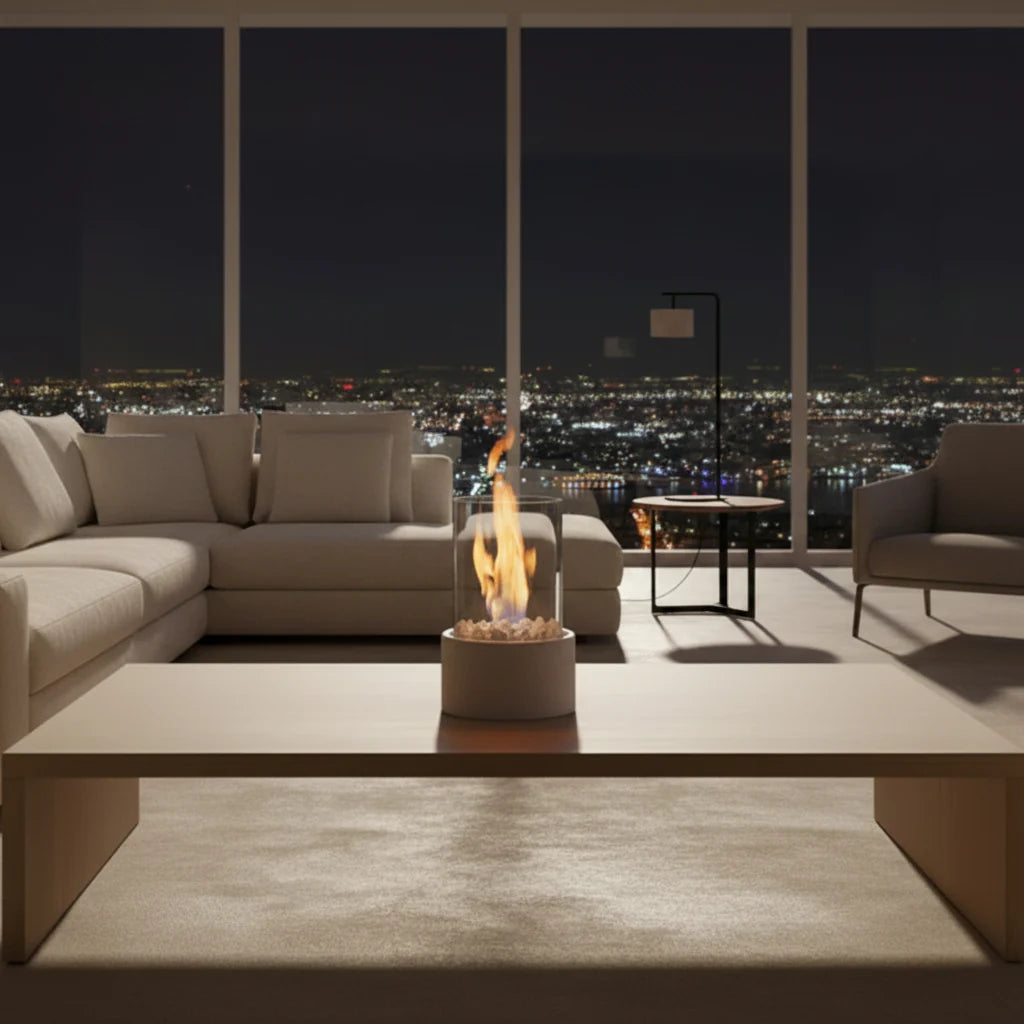 Tabletop Fireplace Smokeless Bioethanol Indoor & Outdoor Use