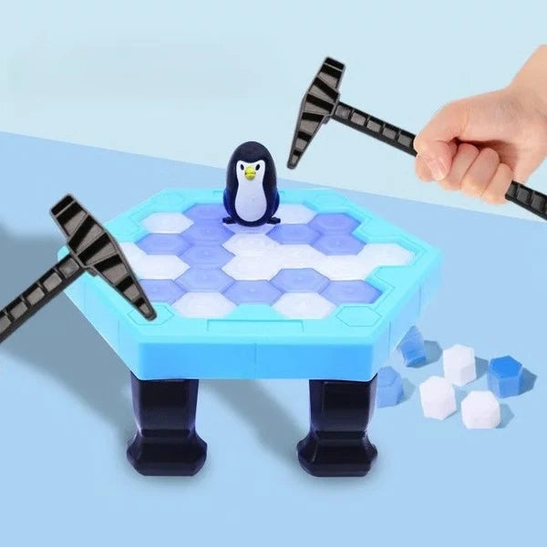 Tabletop Game Penguin Ice-Breaking Challenge With Mallets