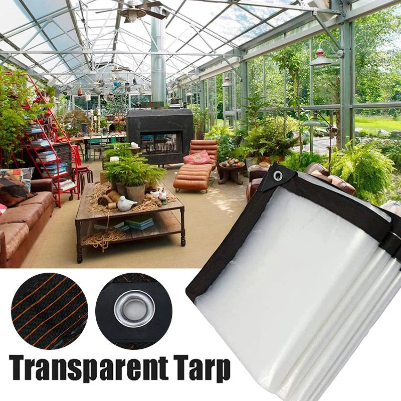 Tarp Clear Translucent Weather-Resistant