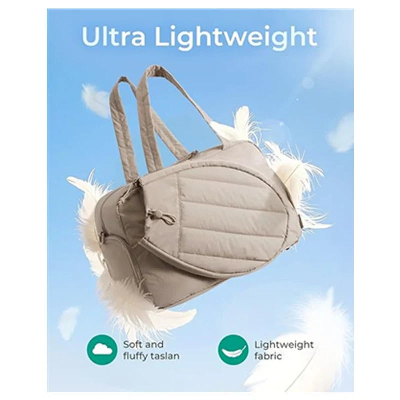 Tennis Bag Water-Resistant Multiple Pockets Detachable Shoulder Strap