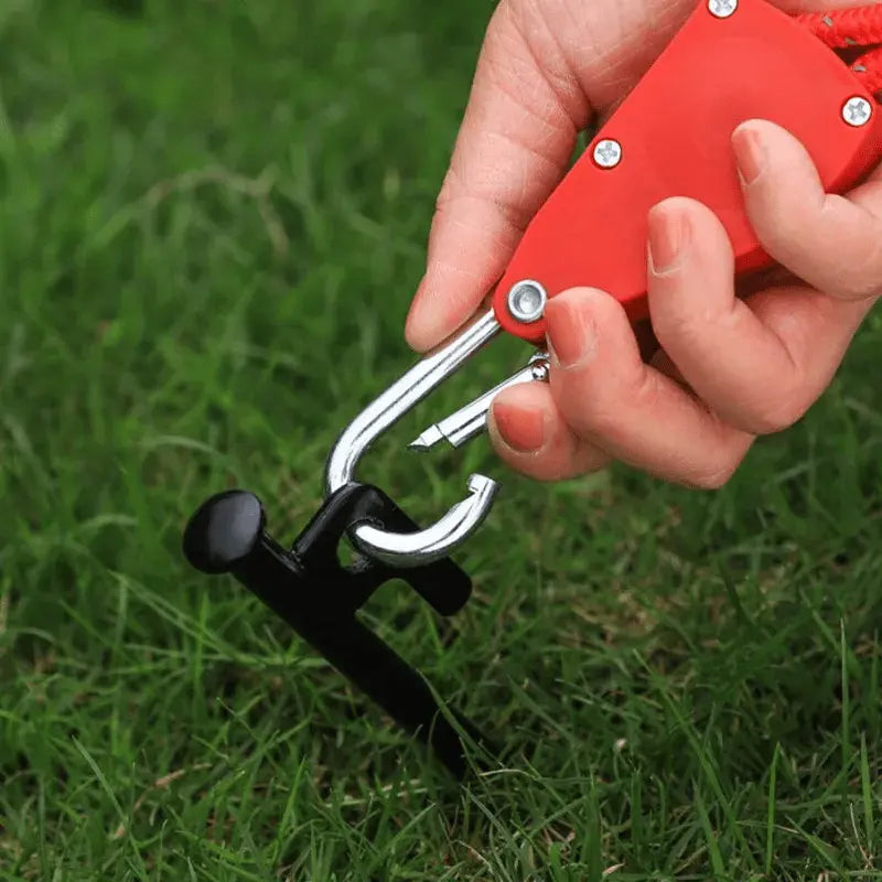 Tent Guy Line Quick-Adjust Pulley Reflective Nylon
