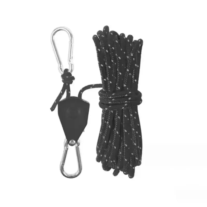 Tent Guy Line Quick-Adjust Pulley Reflective Nylon