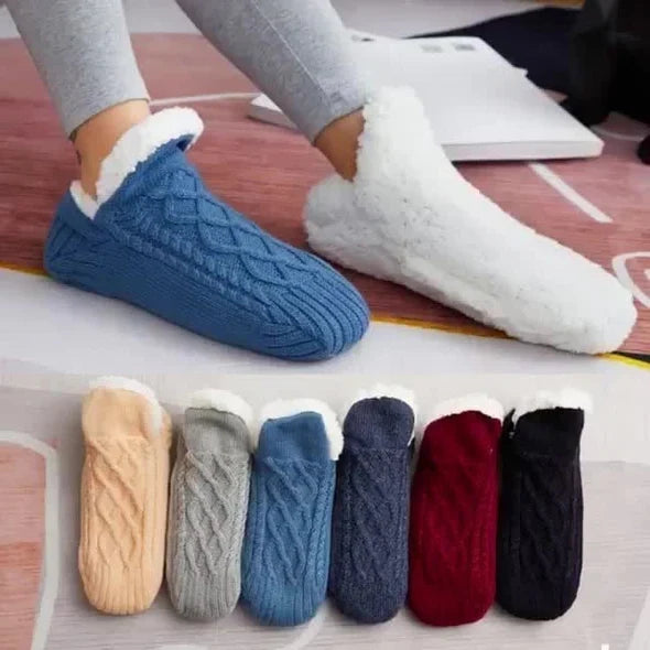 Thermal Socks Fleece-Lined Non-Slip Moisture-Wicking