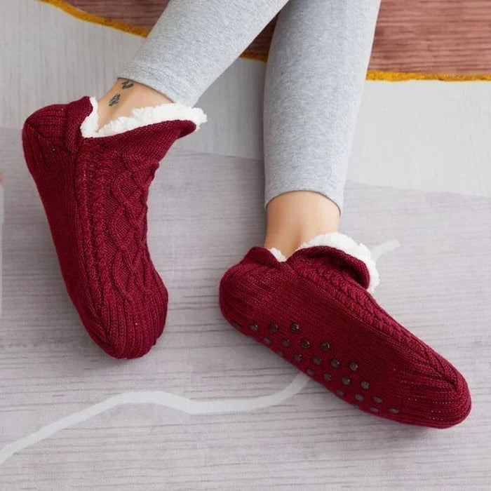 Thermal Socks Fleece-Lined Non-Slip Moisture-Wicking