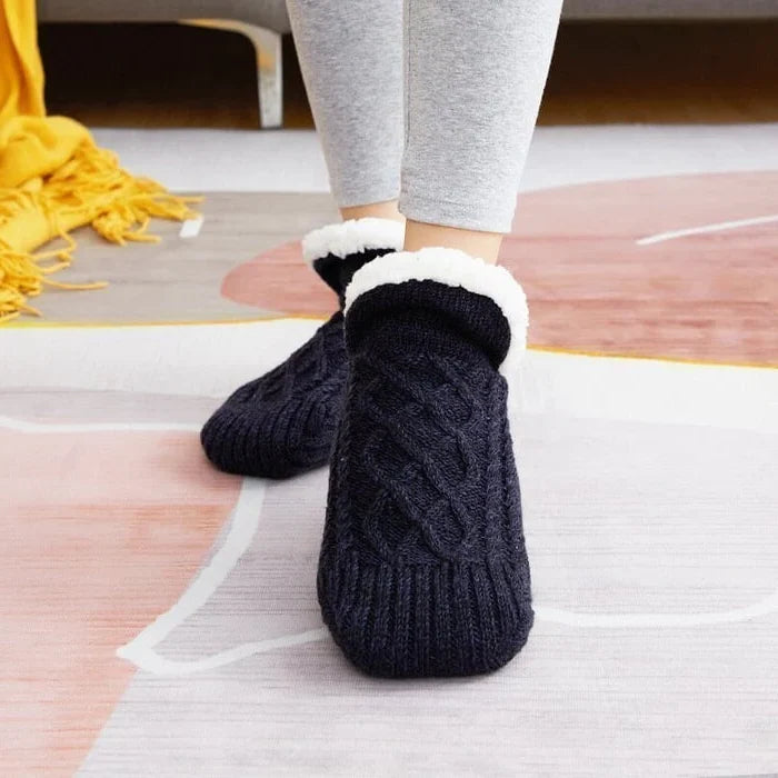 Thermal Socks Fleece-Lined Non-Slip Moisture-Wicking