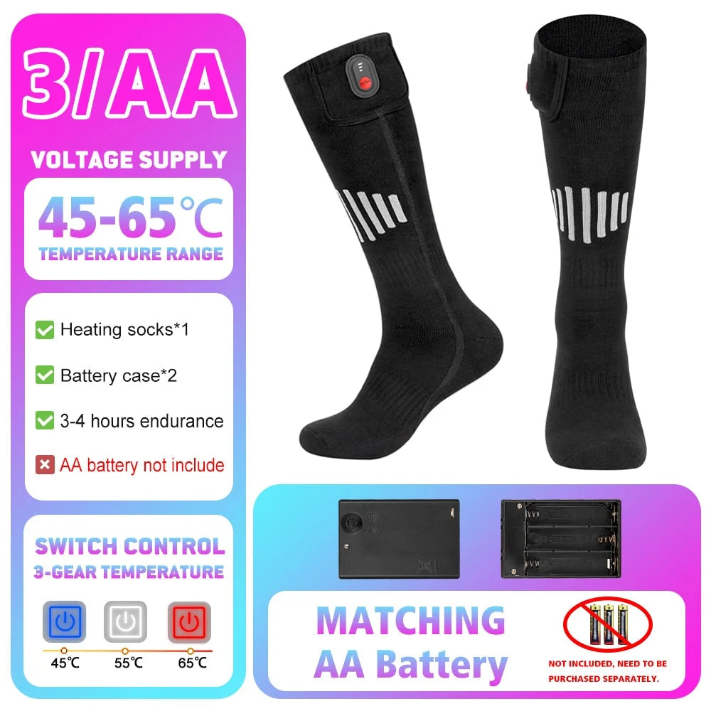 Thermal Socks Heat-Retaining Breathable Cotton Blend Slim Fit