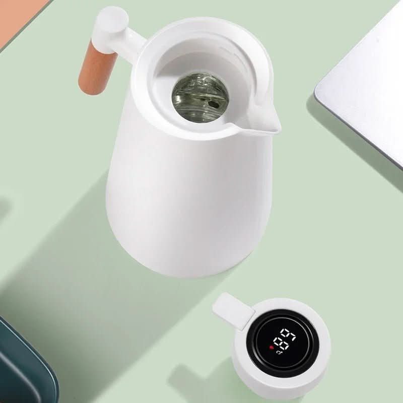 Thermos Flask Double-Wall Stainless Steel Digital Temperature Display 1L