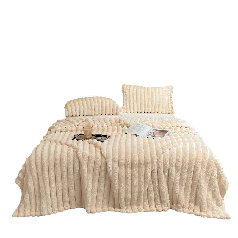 Throw Blanket Plush Textured Machine Washable Etison