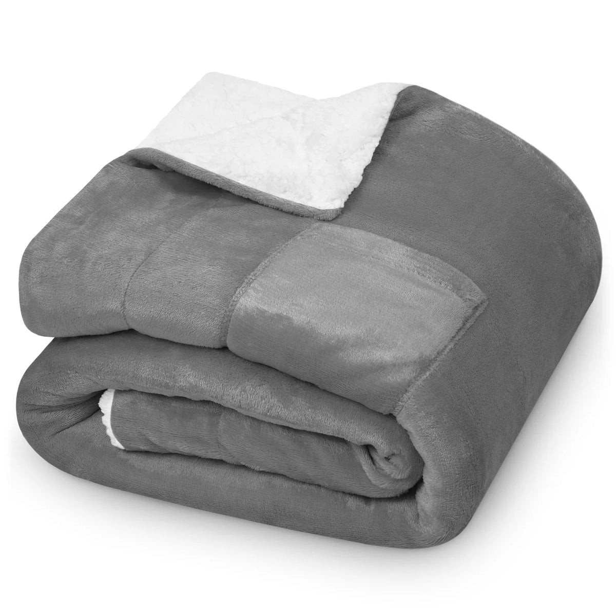 Throw Blanket Reversible Plush & Flannel
