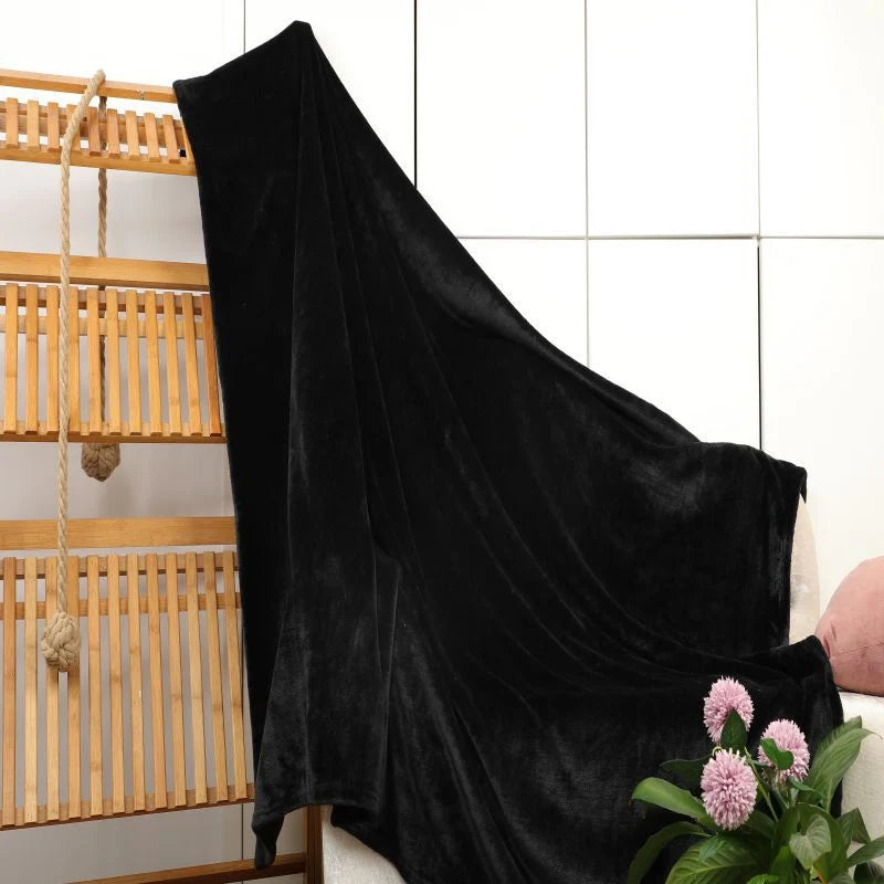 Throw Blanket Velvet Plush Machine-Washable