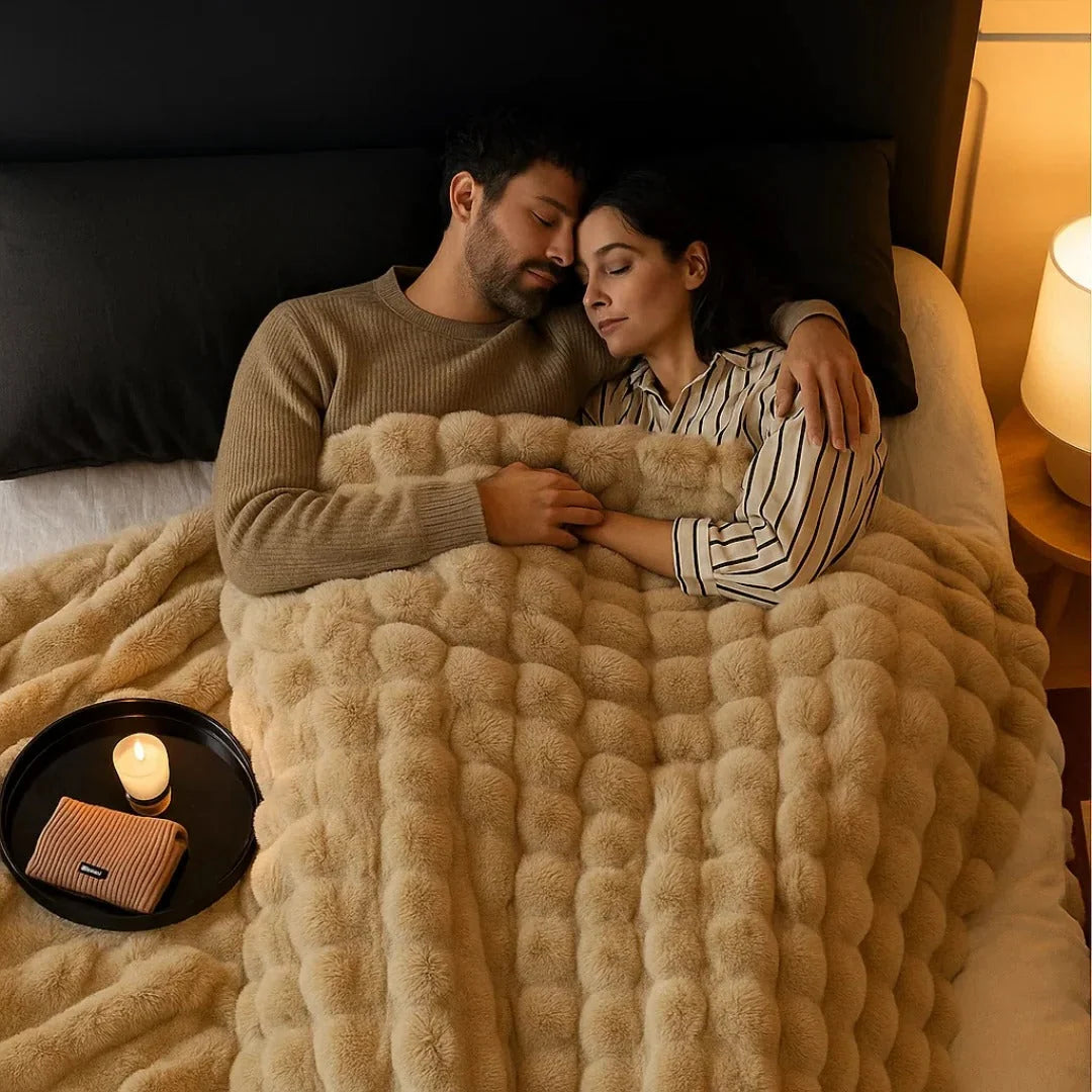 Throw Blanket Velvety Plush Lightweight Machine-Washable