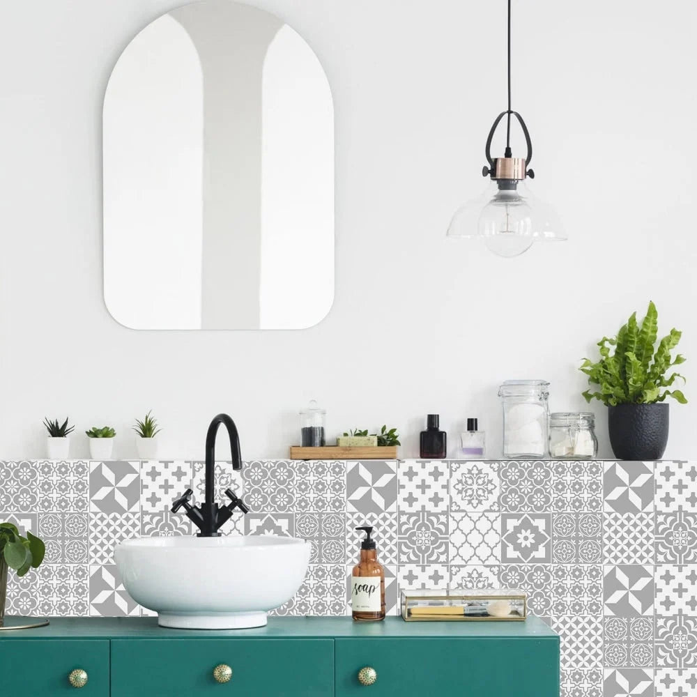Tile Decals Self-Adhesive Vinyl Set of 24