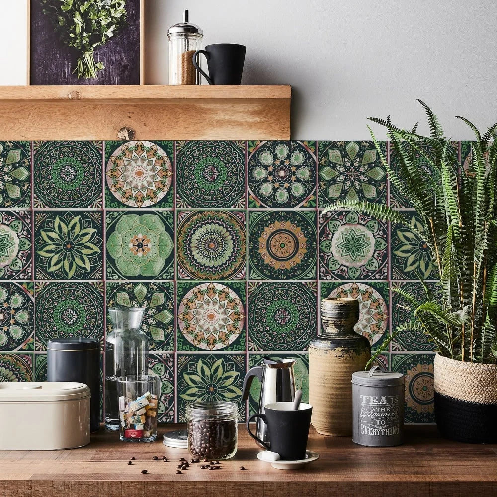 Tile Decals Self-Adhesive Vinyl Set of 24
