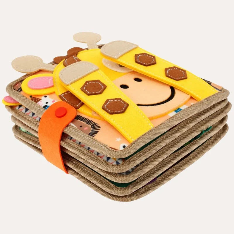 Toddler Activity Book 12 Textured Pages Carry Handle