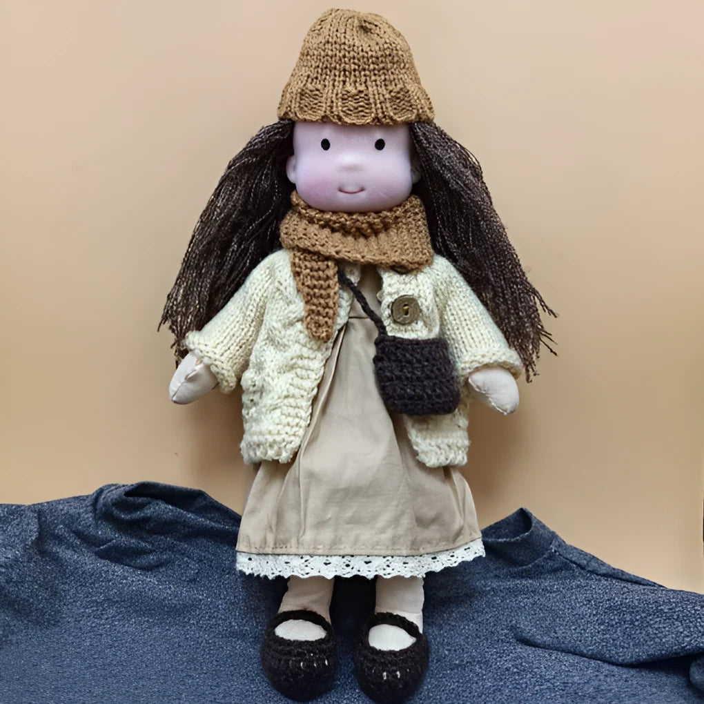 Toddler Doll Hypoallergenic Cotton & Wool Neutral Face
