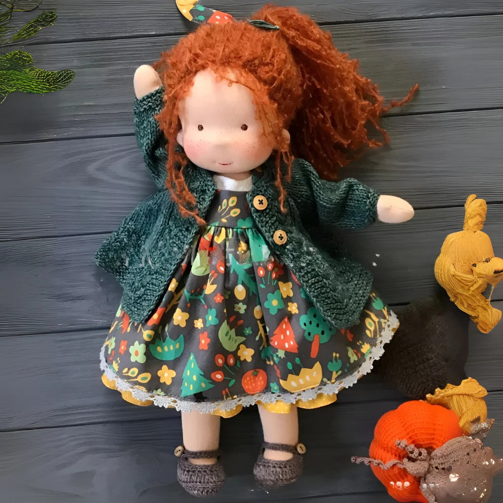 Toddler Doll Hypoallergenic Cotton & Wool Neutral Face