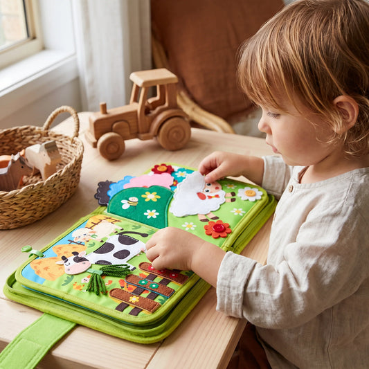 Toddler Farm Animal Storybook Bright Illustrations Tear-Resistant Pages