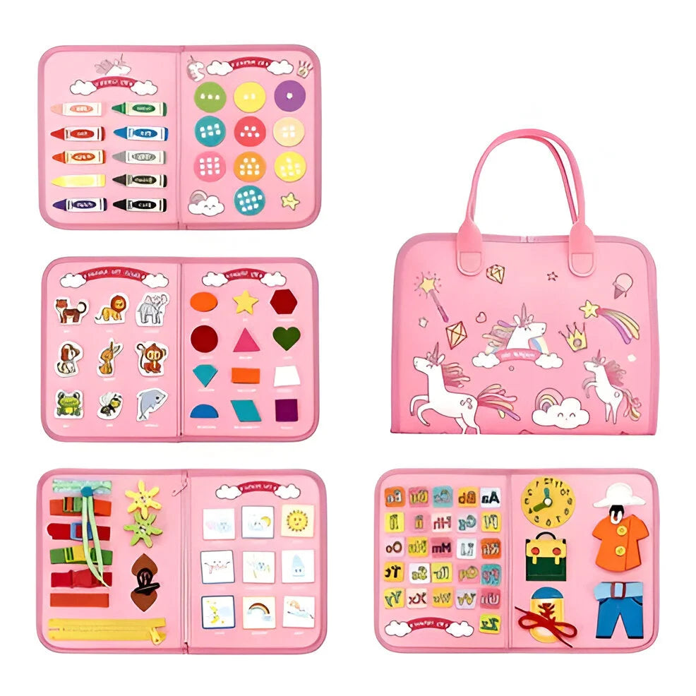 Toddler Sensory Board Interactive Travel-Friendly Screen-Free